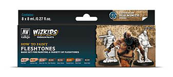 055-780259 - Farb-Set, WizKids Fleshtones, 8 x 8 ml